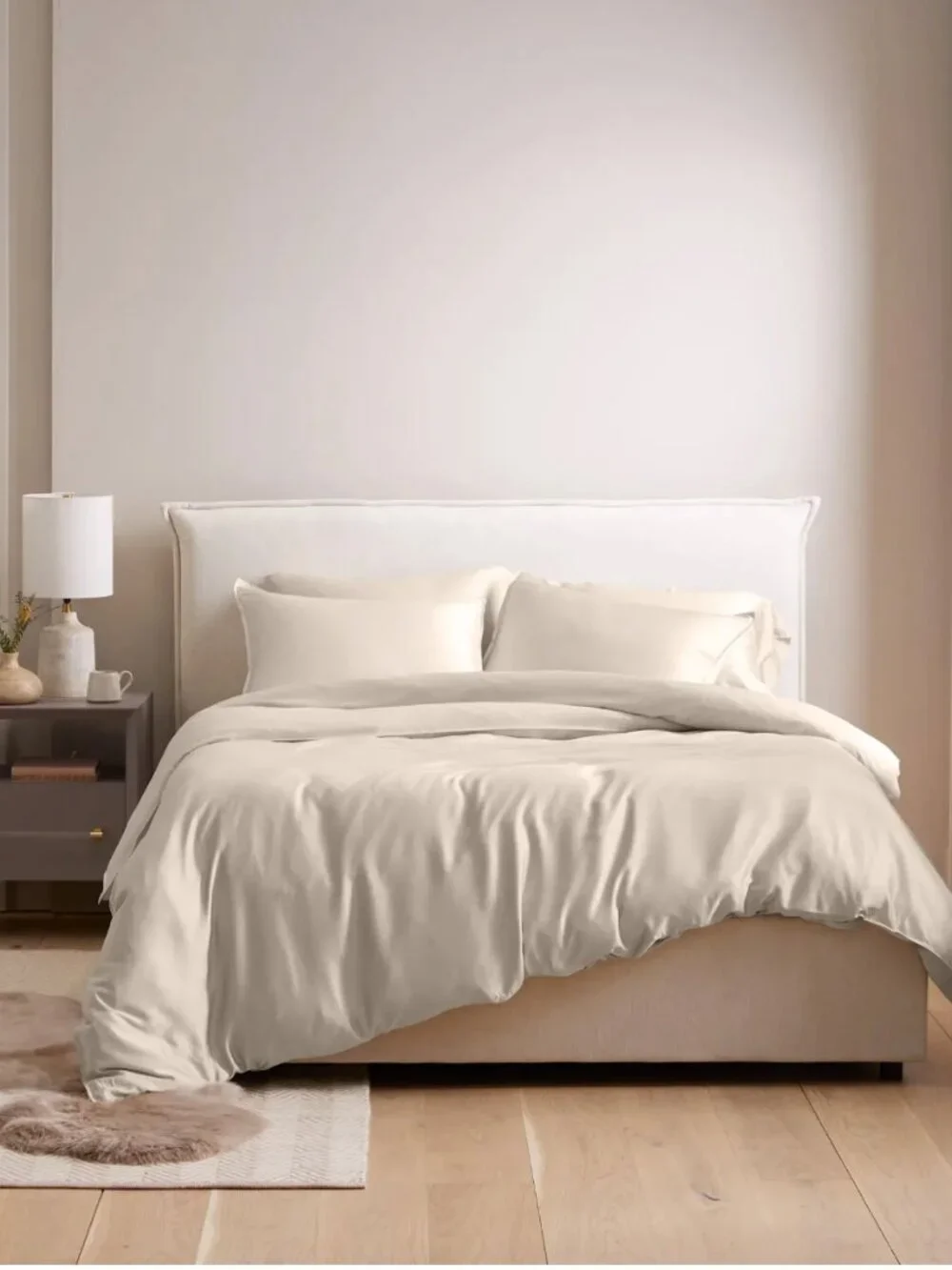Quince Bamboo Duvet Cover KING/Cal King- Sand